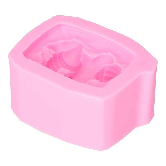 Slapende Baby Vorm Siliconen Zeepvorm voor Fondant Taartdecoratie Bakken DIY Tool pink