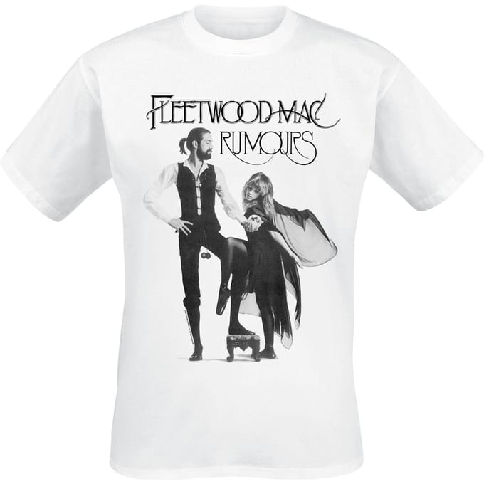 Fleetwood Mac T-shirt - Rumours - S tot XXL - voor Mannen - wit