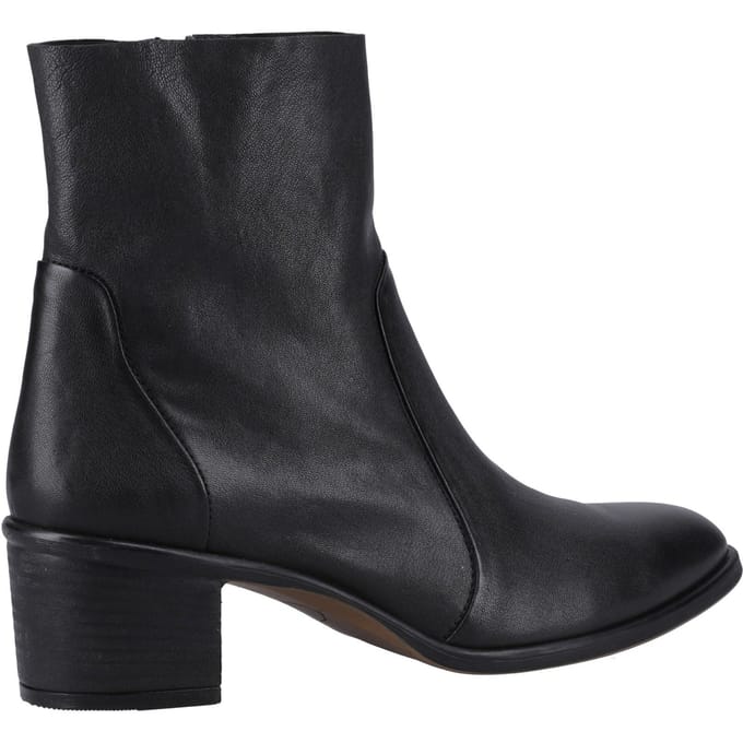 Hush Puppies Winona Leren Zwarte Damesschoenen