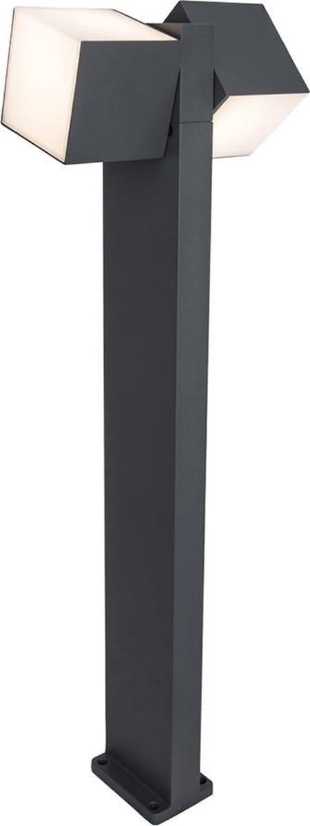 LUTEC Cuba - LED Padverlichting - 2 lampen - Donkergrijs