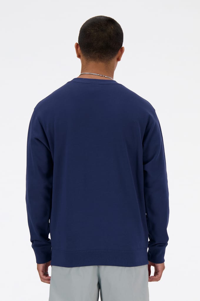 New Balance Nb Crew Neck Sweatshirt In Navy Taglia: L | Felpe con cappuccio Outlet | Uomo | Blu