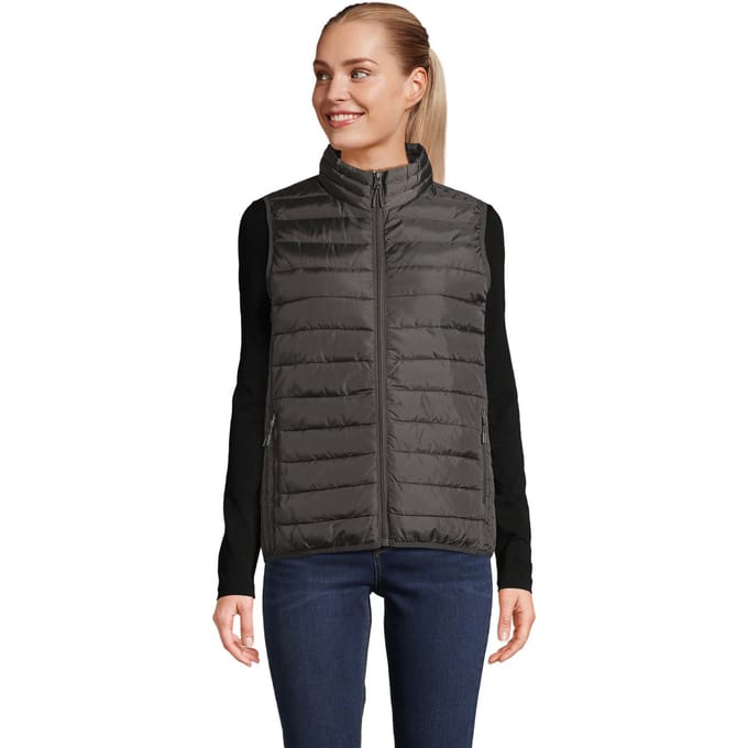 SOLS Dames/Dames Stream Gilet (Houtskool Grijs)
