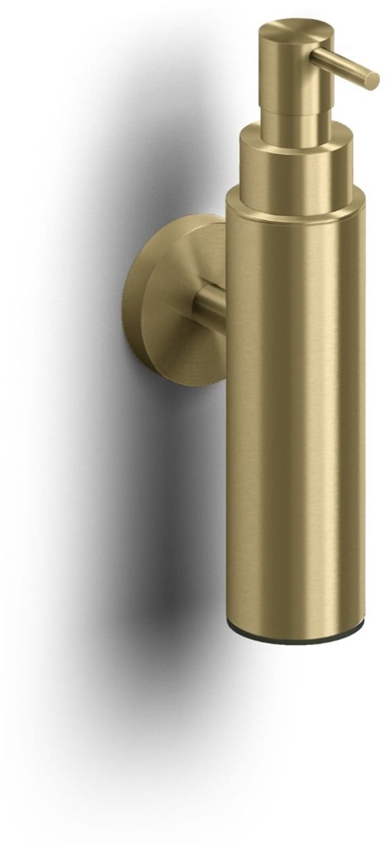 Clou Sjokker zeepdispenser, 100cc, wandmodel, goud geborst. PVD