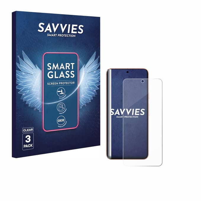 3 Stuks Savvies Screenprotector - geschikt voor Google Pixel 8 (case-friendly) - beschermfolie glas transparant
