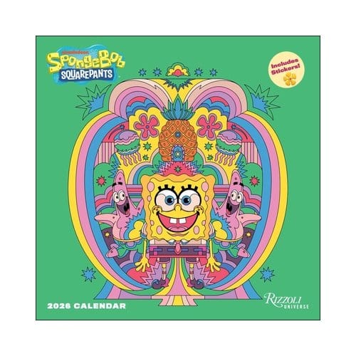 Spongebob Squarepants 2026 Wall Calendar (Includes Stickers) - Inc. Viacom International