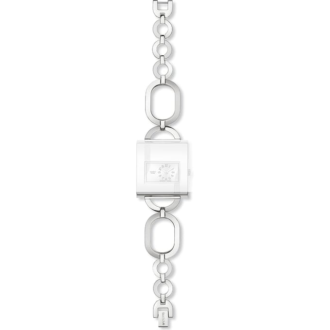 Swatch Irony - Lady Square - YU AYUS122G YUS122G Chain On Me Horlogeband