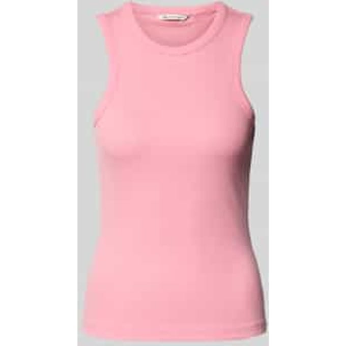 Regular fit tanktop van fijnrib