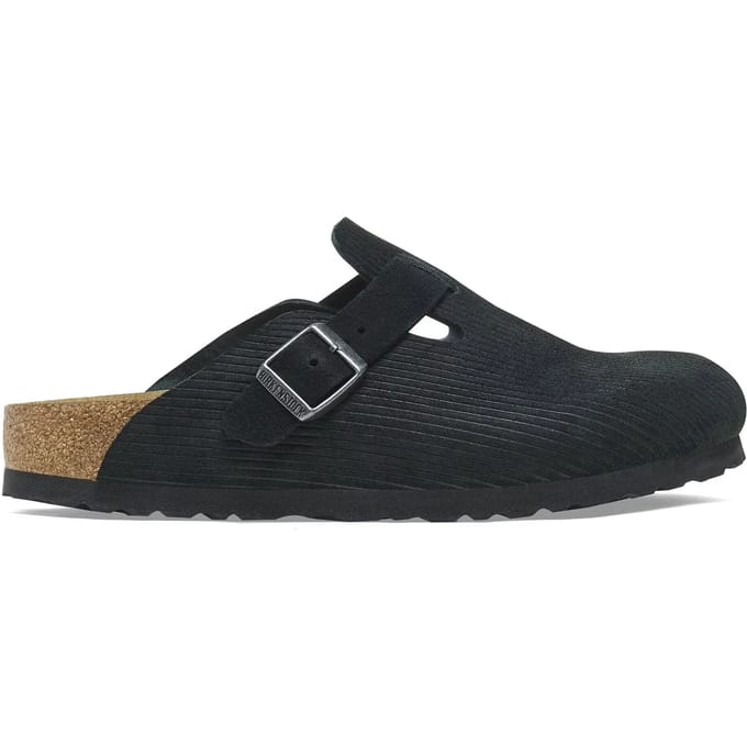 Suède leren klompen Birkenstock Boston