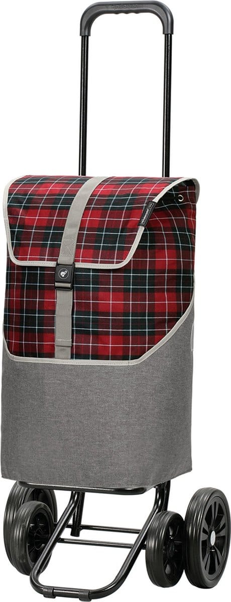 Andersen SHOPPER MANUFAKTUR Boodschappentrolley Quattro Shopper Gese Red Rood 117cm
