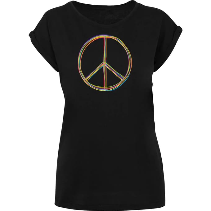 Dames-T-shirt Merchcode Peace