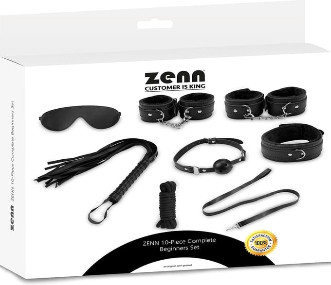 Zenn  - 10 delige bondage set - Zwart