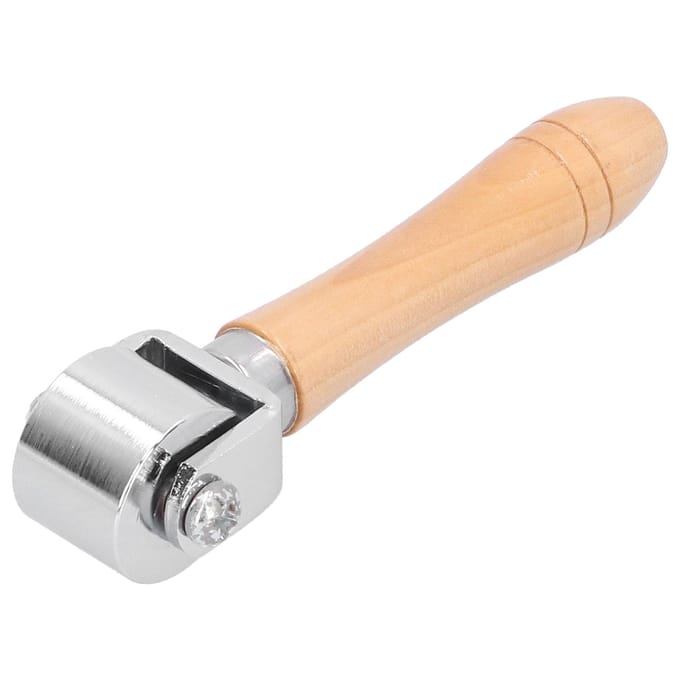 Presse à Rouleau en Cuir Bord Travail Manuel Relieur Joint de Colle Outils de Sculpture Accessoires DIY 26mm 26mm beige