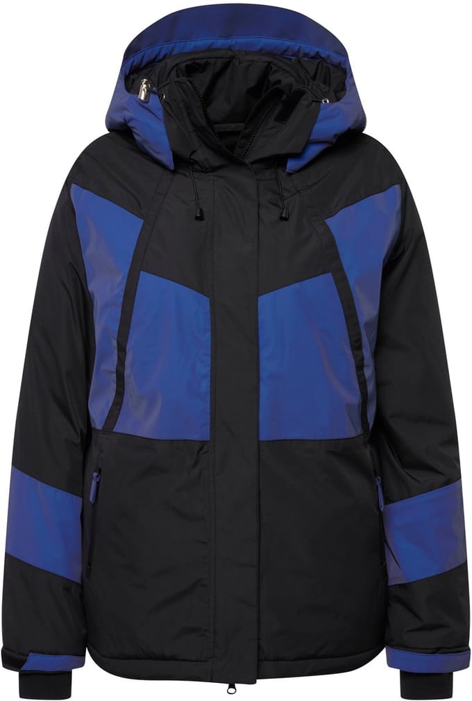 Ulla Popken - Dames - HYPRAR functioneel jack capuchon waterdicht skijack - Zwart - Maat 42+