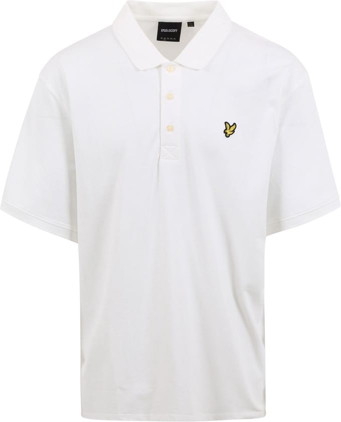 Lyle and Scott Plussize Polo Wit - Maat 5XL - Heren