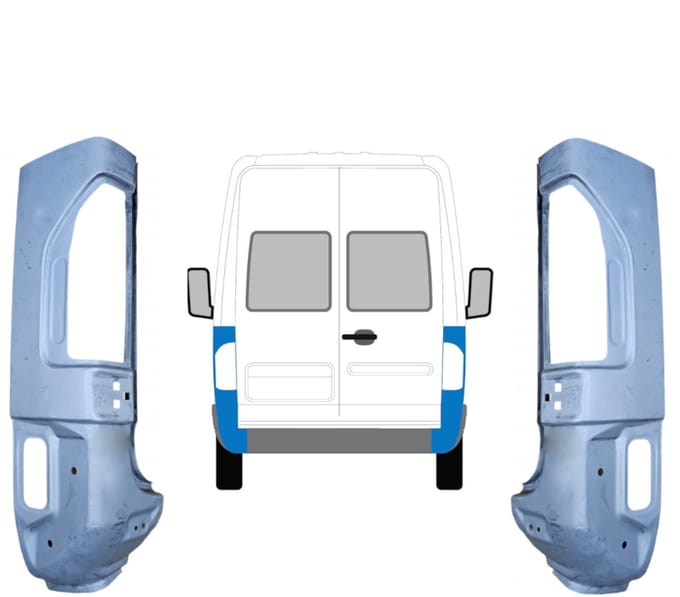 Reparatiepaneel achter hoek voor Mercedes Sprinter 1995-2006 / Links + Rechts