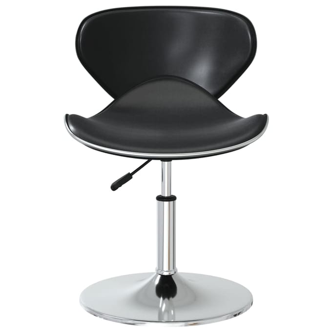 vidaXL - Eetkamerstoelen - 4 - st - kunstleer - zwart