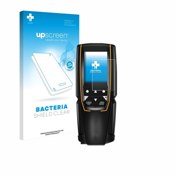 upscreen - Screenprotector voor Testo 310 (2. Gen.) - Folie Beschermfolie transparant antibacterieel