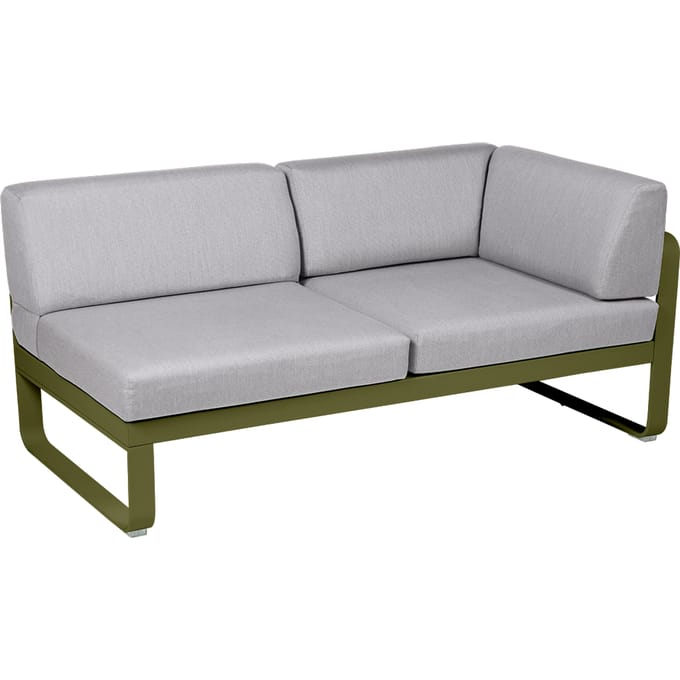 Fermob BELLEVIE hoekmodule rechts - D3 Pesto - 79 Flanelgrijs