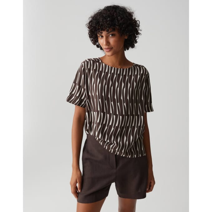 regular fit blouse van viscose model 'Ferona bamboo'