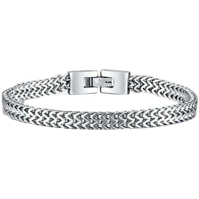 Rhylane – Bali Armband – Staal In Kleur Zilver – 21 cm