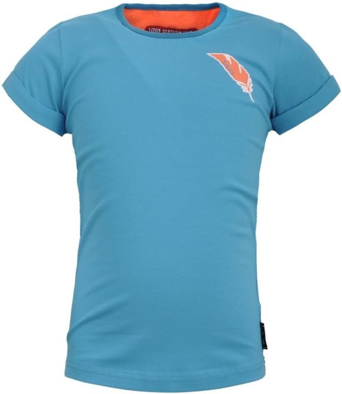 Lovestation22-Meisjes T-Shirt Nora -Scuba Blauw