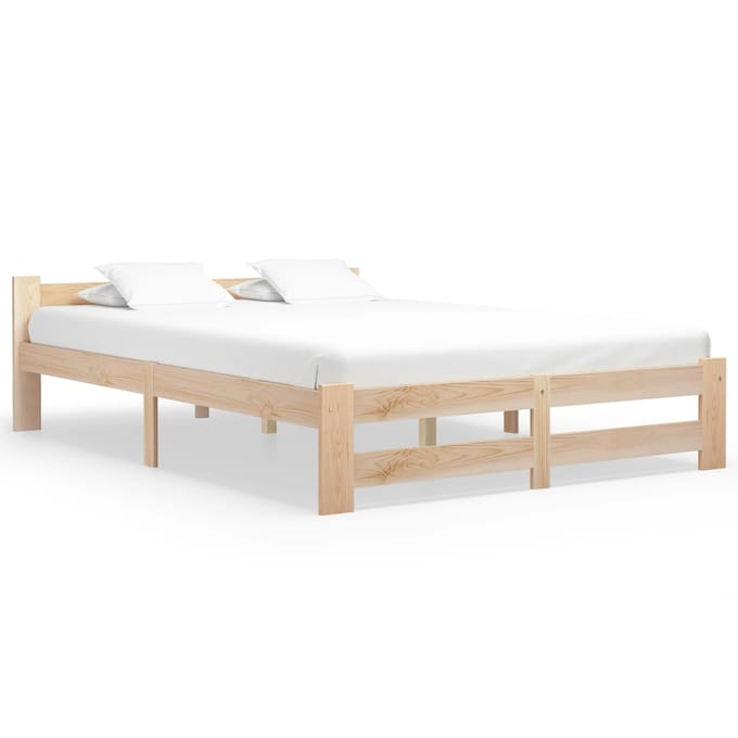 vidaXL - Bedframe - massief - grenenhout - 120x200 - cm