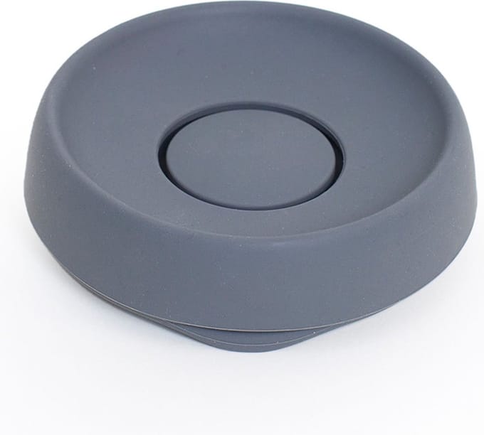 Zeephouder - Bosign - Soap Saver - Flow Plus - Antraciet grijs - Rond - Siliconen - Ø 12 cm x H 3,5 cm