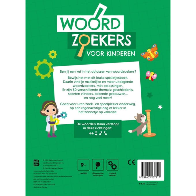 Woordzoekers - Kinderen - 9+ - Woordzoeker kinderen