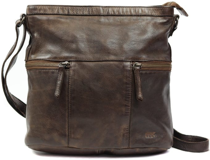 Bear Design Chessi Leren Schoudertas - Bruin
