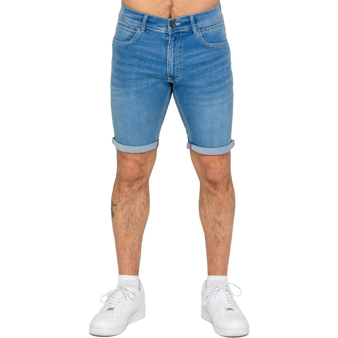 Enzo | Heren Slim Fit Denim Shorts