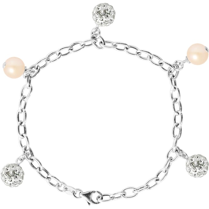 Breloques Bracket Freshwater Water Cultuur Kralen en Crystal Preciosa Silver 925