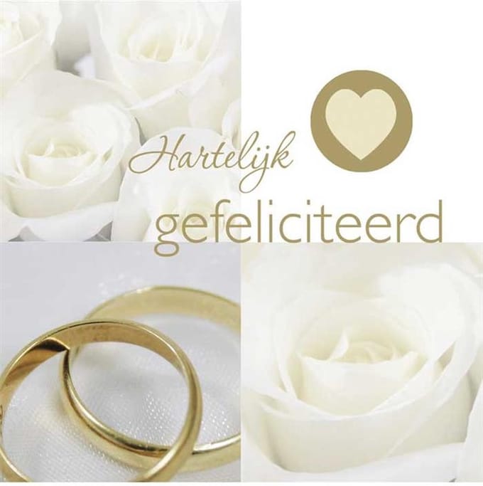 Haza Original Geldkaarten Huwelijk Wit Papier
