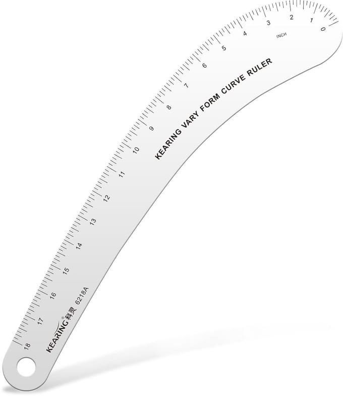 Franse Curve Liniaal 18 inch voor Naaien en Ontwerp