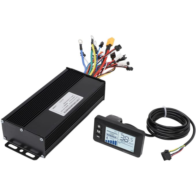 Elektrische Fiets Ombouwset 36V 48V 52V 40A Sinusgolf Borstelloze Controller en GD01 LCD-Display black