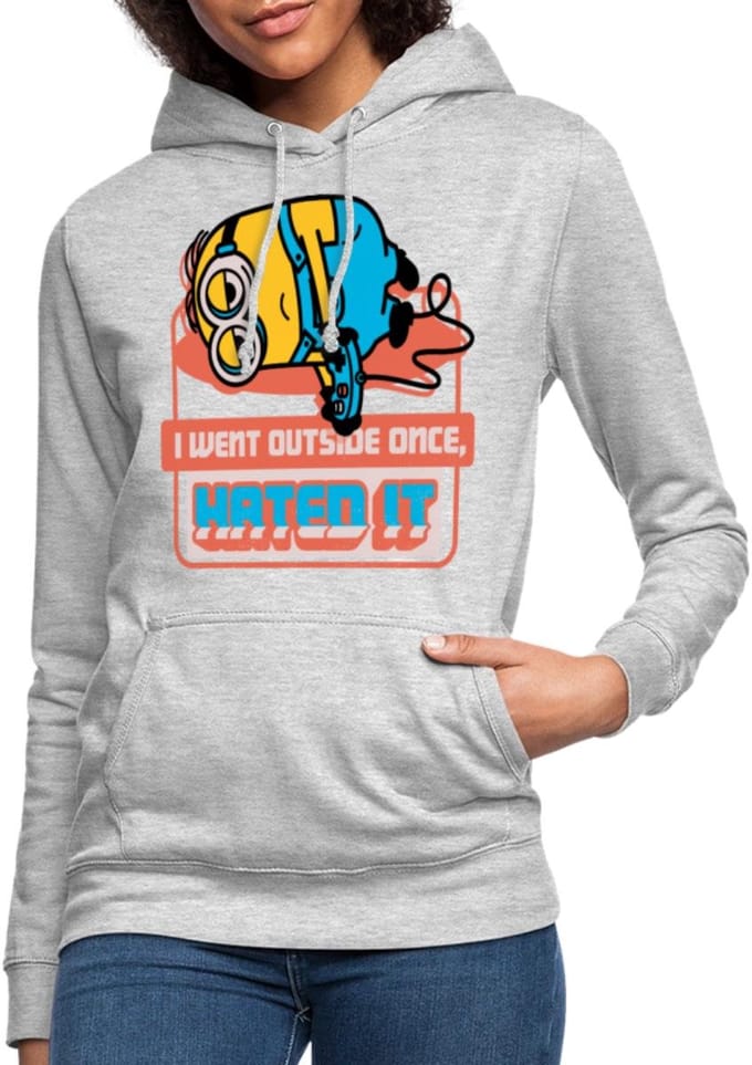 Minions Dave Ging Buiten Het Kantoor Quote Hoodie Dames