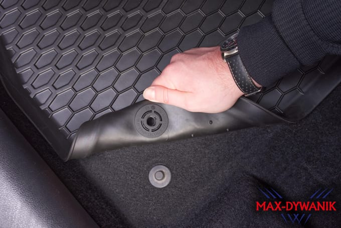 Max-Dywanik Doma - Rubberen Automatten Set - Voor en Achter - Zwarte Kleur