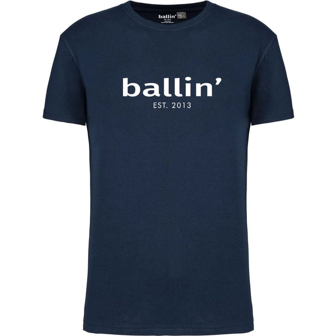 Ballin Est. 2013 - Heren Tee SS Regular Fit Shirt - Blauw - Maat L