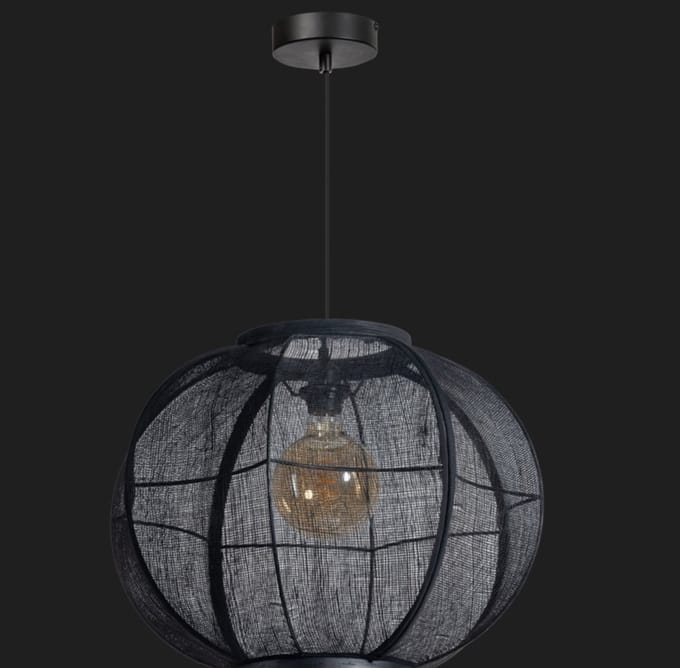 ETH Fabric Hanglamp black 48cm
