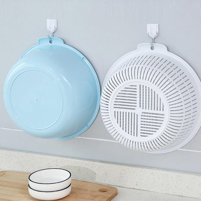 Keuken Wasmand Multifunctioneel Verdikt Grote Capaciteit Dubbellaags Afdruipmand voor S white