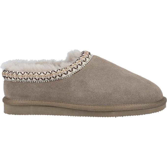 Cotswold Dames/Dames Foxmoor Suède Pantoffels (Taupe)