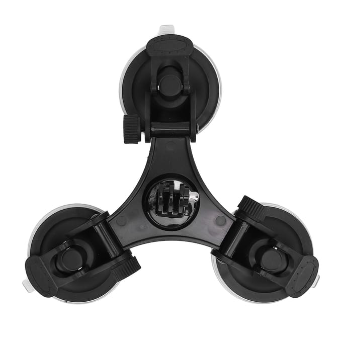 Satelliet Zuignap Montage Driehoek RV Dak Satelliet Statief Montagekit met Adapter voor Mini black