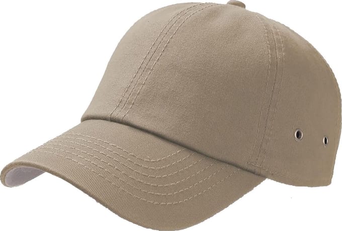 Atlantis Actie 6 Paneel Chino Baseball Cap (Khaki)