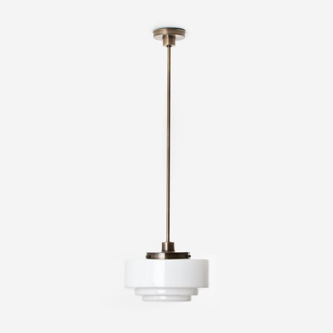 Hanglamp Getrapt Ø 30 20's Brons - Art Deco Trade