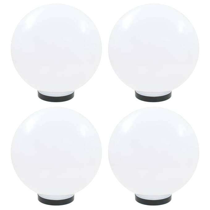 LED Tuinlampen, 4 Stuks, Bolvormig, 30 Cm, Pmma