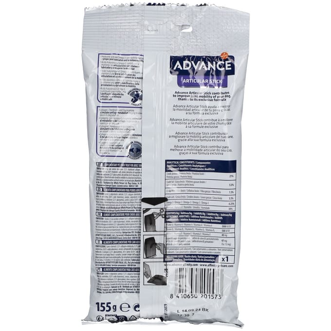 Hondensnack Advance Articular Stick 155 Gr - Gewrichten, Hyaluronzuur, Glucosamine