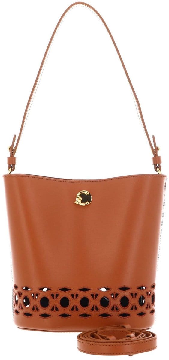 COCCINELLE Leren schoudertas Nikla Mon. Sang Mini Bag Crab Lichtbruin