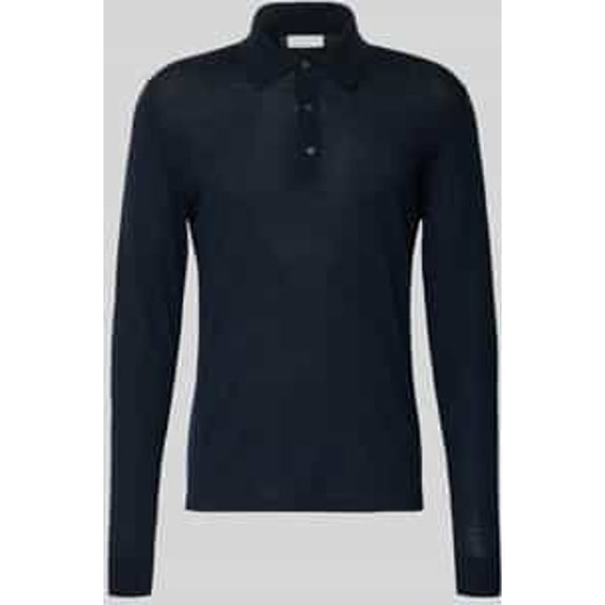 Slim fit Poloshirt van pure wol Model 'Eross'
