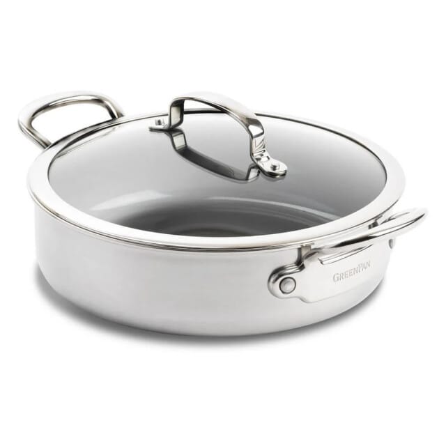 GreenPan Première Stoofpan met deksel en 2 handvaten - 26cm/3.8L