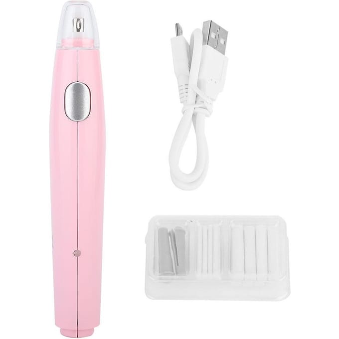 Handige Elektrische USB Oplaadbare Navulbare Gum met 16 Vervangende Vullingen (Roze) white