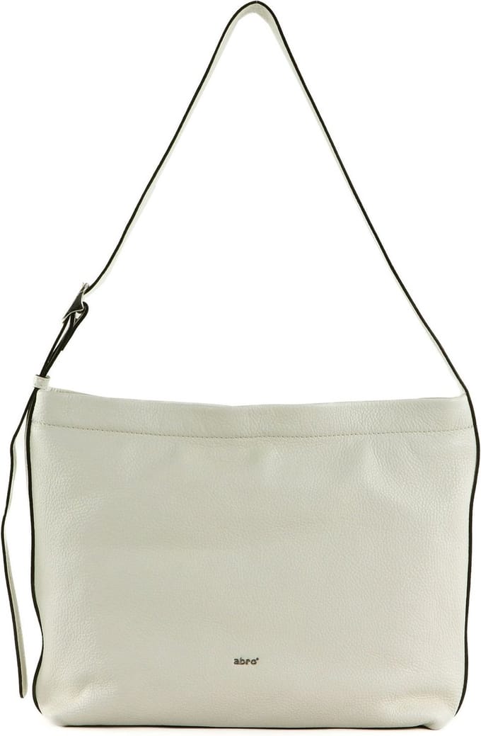 abro Leren Schoudertas Leather Dalia Hobo 11 am Bag Ivory Crème